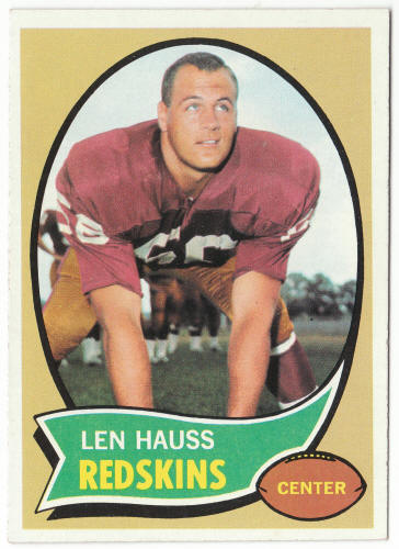 1970 Topps Football #124 Len Hauss