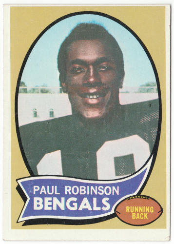 1970 Topps Football #137 Paul Robinson Rookie Card