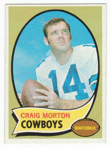 1970 Topps #139 Craig Morton Football Card front