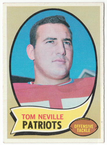1970 Topps Football #161 Tom Neville Rookie Card front