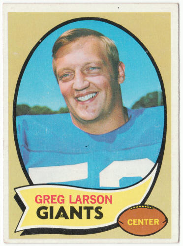 1970 Topps Football #174 Greg Larson