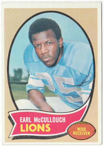 1970 Topps Football #195 Earl McCullouch Rookie Card