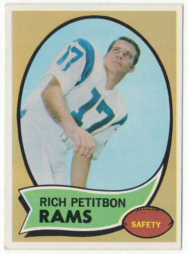 1970 Topps Football #203 Rich Petitbon front