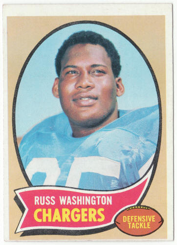 1970 Topps Football #206 Russ Washington Rookie Card