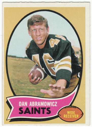 1970 Topps Football #215 Dan Abramowicz