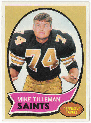 1970 Topps Football #22 Mike Tilleman
