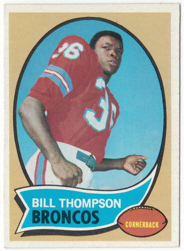 1970 Topps Football #231 Bill Thompson Rookie Card front
