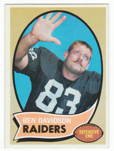 1970 Topps #251 Ben Davidson Football Card front