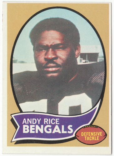 1970 Topps Football #42 Andy Rice Rookie Card
