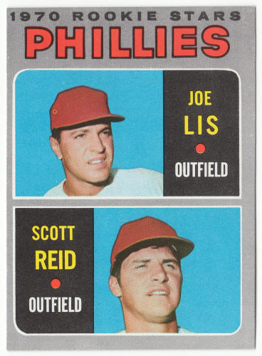 1970 Topps Baseball #56 Phillies Rookies Joe Lis Scott Reid