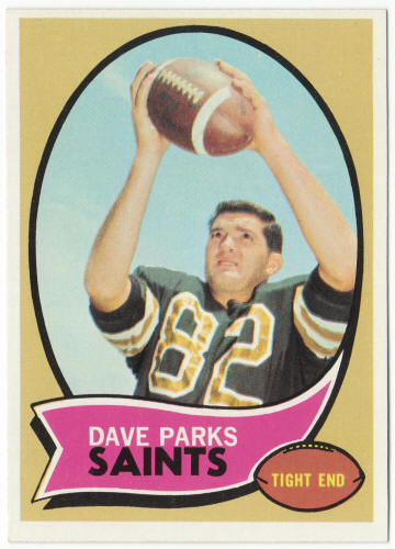 1970 Topps Football #74 Dave Parks