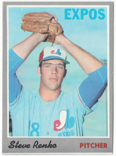 1970 Topps Baseball #87 Steve Renko Rookie Card