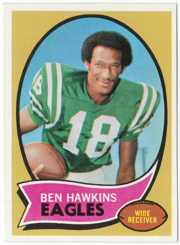 1970 Topps Football #98 Ben Hawkins Rookie Card