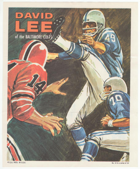 1970 Topps Insert Poster David Lee #13