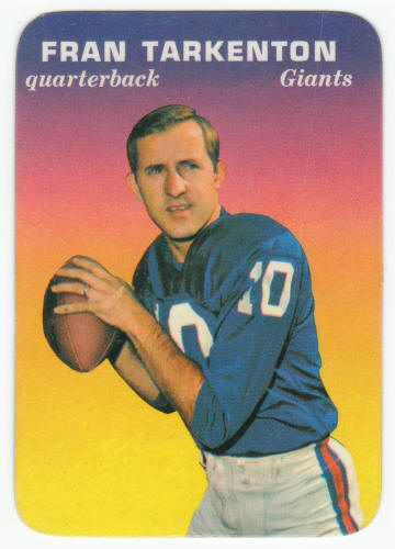1970 Topps Glossy Insert 15 Fran Tarkenton