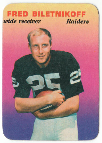 1970 Topps Glossy Insert 32 Fred Biletnikoff
