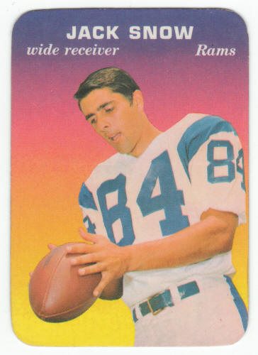 1970 Topps Glossy Insert 11 Jack Snow