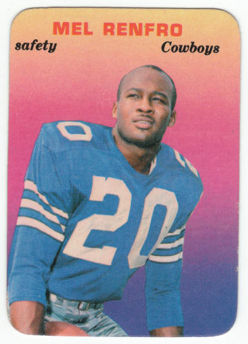 1970 Topps Glossy Insert 6 Mel Renfro
