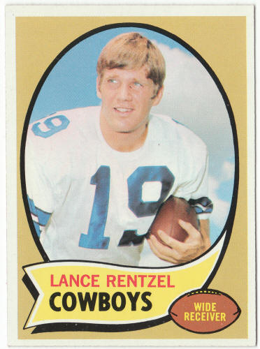 1970 Topps Football #113A lance Rentzel front