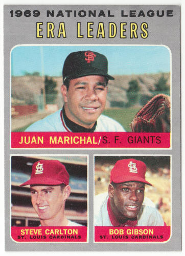 1970 Topps Baseball #67 NL ERA Leaders front