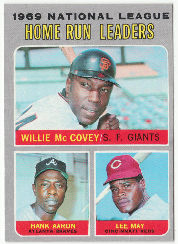 1970 Topps Baseball #65 NL Home Run Leaders front