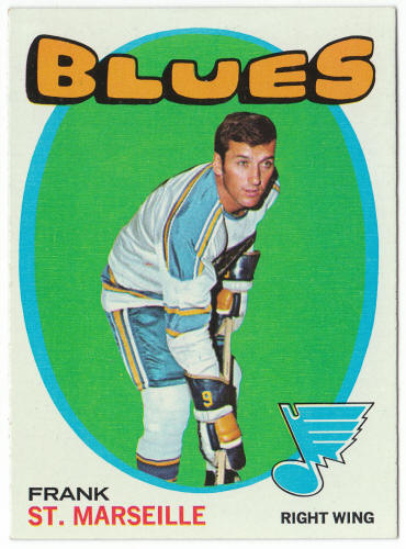 1971-72 Hockey #38 Frank St Marseille First Topps Card