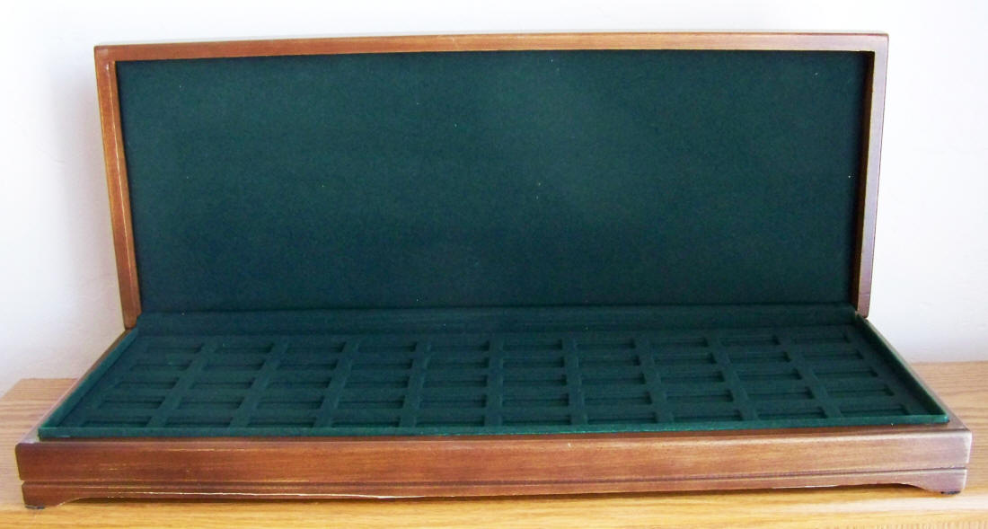 1971 Bankmarked Sterling Silver Ingots Empty Chest Open