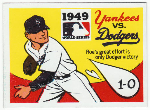 1971 Fleer 1949 World Series Card #47 Preacher Roe front