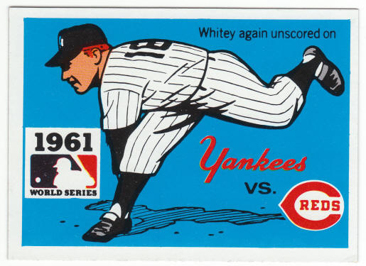 1971 Fleer 1961 World Series Card #59 Whitey Ford