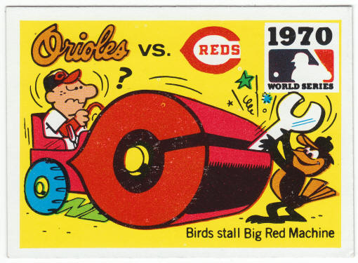 1971 Fleer 1970 World Series Card #68 front