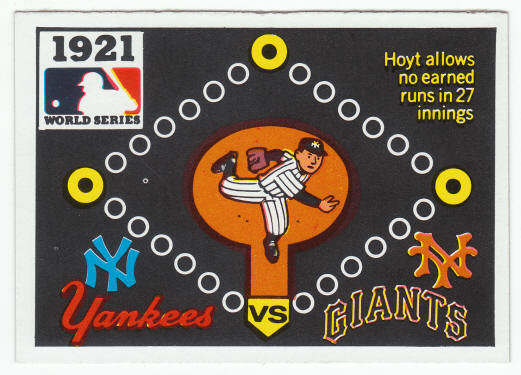 1971 Fleer 1921 World Series Card #19 Waite Hoyt