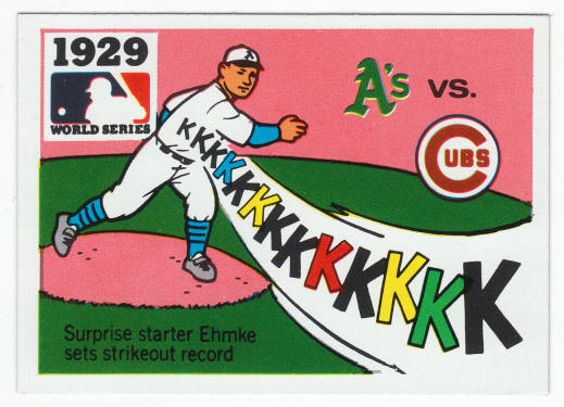 1971 Fleer 1929 World Series Card #27 Howard Ehmke