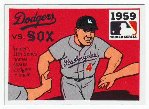 1971 Fleer 1959 World Series Card #57 Duke Snider