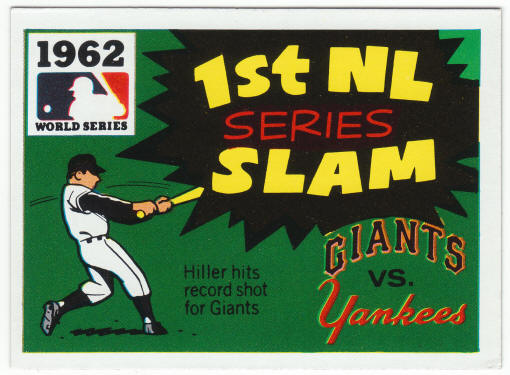 1971 Fleer 1962 World Series Card #60 Chuck Hiller