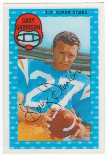 1971 Kelloggs Football #10 Gary Garrison