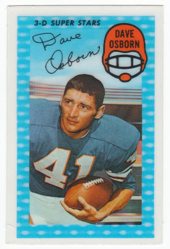 1971 Kelloggs Dave Osborn #60