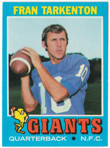 1971 Topps Football #120 Fran Tarkenton