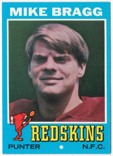 1971 Topps Football #143 Mike Bragg Rookie Card