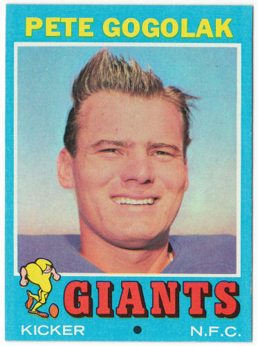 1971 Topps Football #167 Pete Gogolak