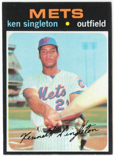 1971 Topps Baseball #16 Ken Singleton Rookie Card