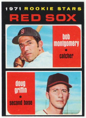 1971 Topps Baseball #176 Red Sox Rookies Bob Montgomery Doug Griffin