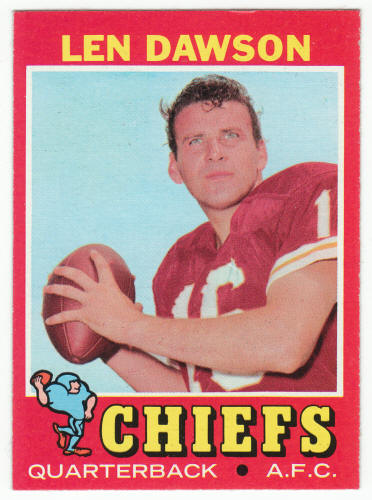 1971 Topps Football #180 Len Dawson front