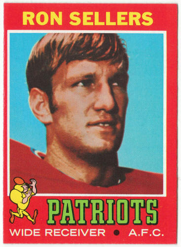 1971 Topps Football #196 Ron Sellers Rookie Card