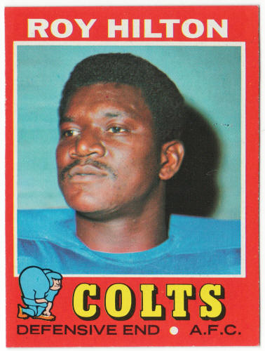 1971 Topps Football #221 Roy Hilton