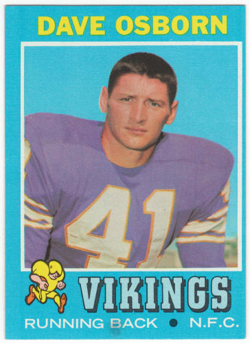 1971 Topps Football #225 Dave Osborn