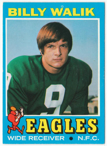 1971 Topps Football #23 Billy Walik Rookie Card