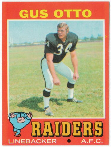 1971 Topps Football #258 Gus Otto