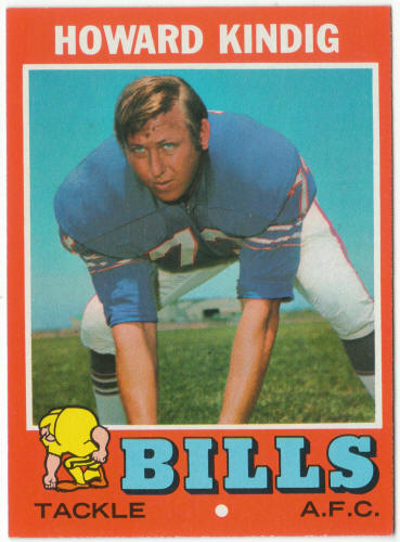1971 Topps Football #33 Howard Kindig