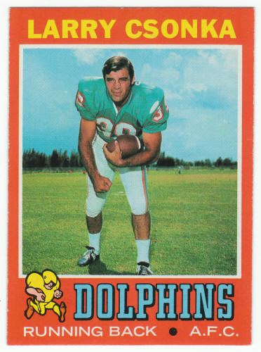 1971 Topps Football #45 Larry Csonka front
