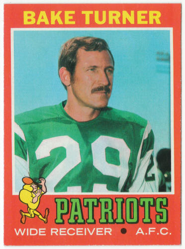 1971 Topps Football #56 Bake Turner